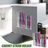 Acrylic Straw Holder For Cabinet Adhesive Straw Storage Clear Chopsticks Organizer For Cupboard Kitchen Counter Coffee Stirring
