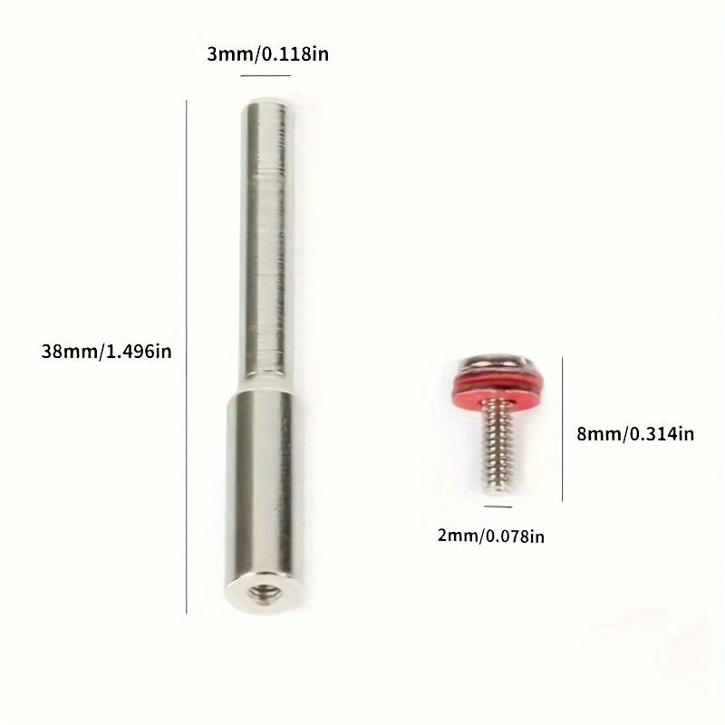 5pcs Rotating Tool Accessory Set - 1/8 Handle Core Rod, for Disc Cutting and Polishing, 3mm Handle Drill Accessory