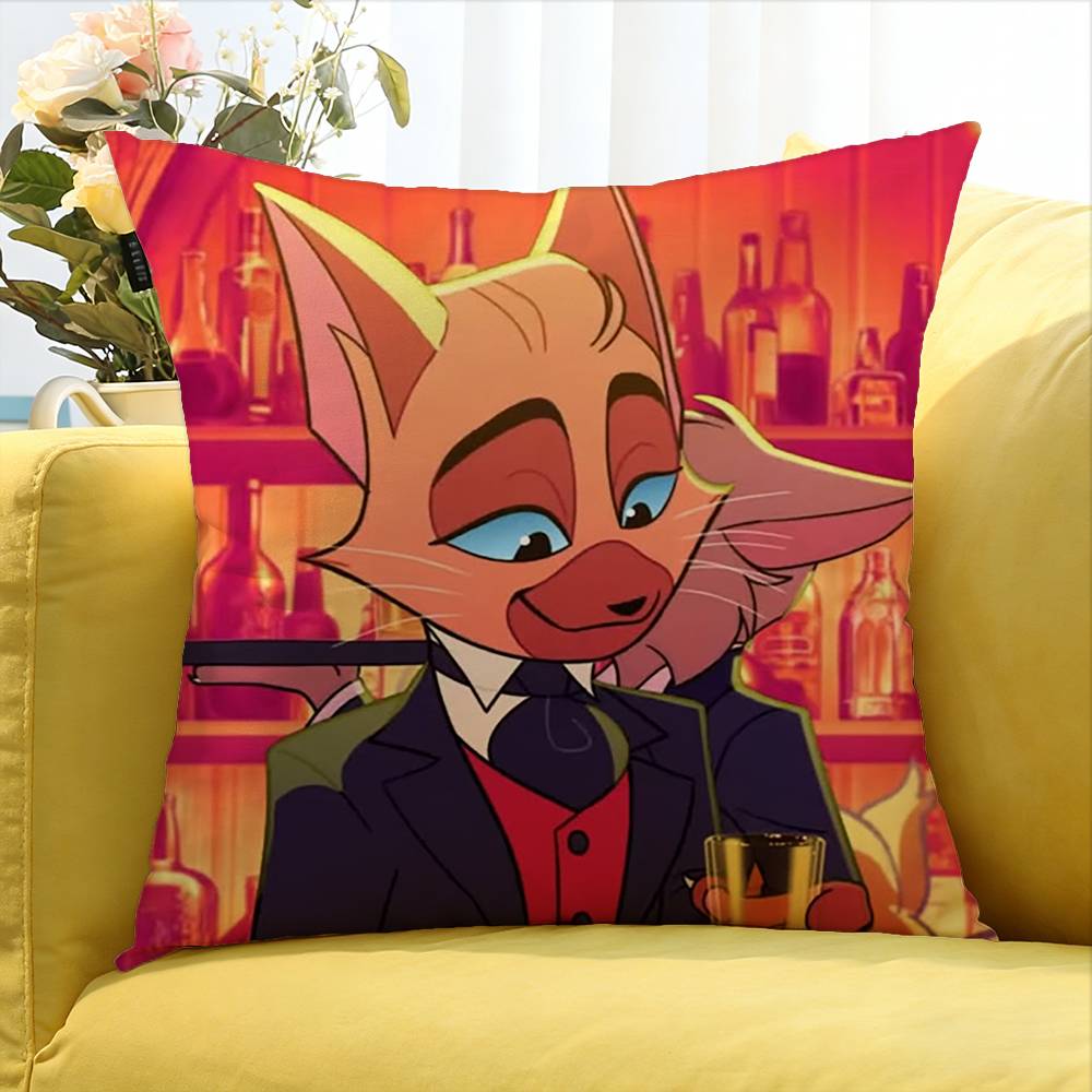 Lackadaisy Anime Animals   Various Sizes Square Pillow Case For Car Home Bedchamber Decor