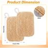 6pcs Natural Loofah Sponge for Deep Exfoliation, Gentle on Skin & Renew Skin, Bamboo Fiber Body Scrubber for Adults, Shower