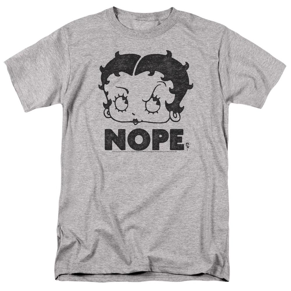 Betty Boop - Boop Nope -  Unisex Short Sleeve Children's T-shirt - Gray