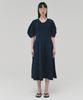Awi Lantern Sleeve Dress_Dark Navy