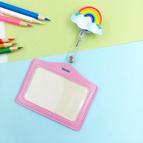 1PCS Work Credit Card Holders Cute Student Card Cover Case Name ID Card Cover Work Identity Badge Bags