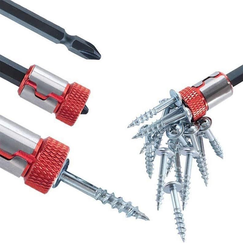 Magnetic Ring Screwdriver Bit Magnetic Screw Ring Strong Magnetizer Removable Part Adapter Electric Screwdriver Bits