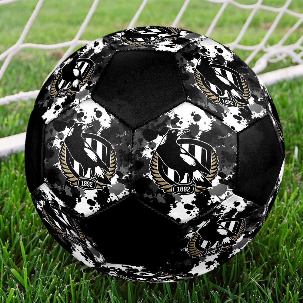 1pc Collingwood Football Club Soccer Ball Size 5 Indoor Soccer Ball Fashion Colorful Backyard Game - Great For Sports Fans Gift HE4