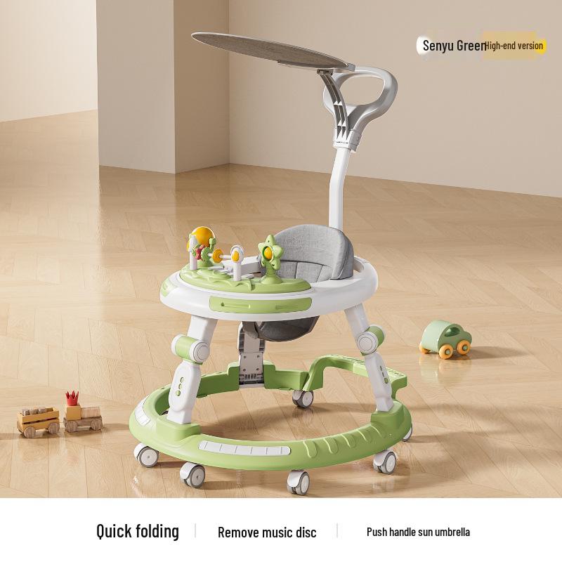 Verstellbarer Lauflernwagen und Hochstuhl für Alter 6 Monate bis 3 Jahre - Kippschutz und Beinstellungs-Präventionsmerkmale