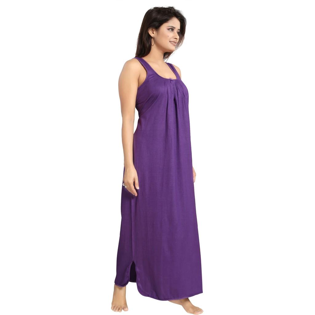 Camisola de Algodão Sem Mangas para Mulheres Roupa de Dormir Indiana Roupa de Dormir Étnica Camisola