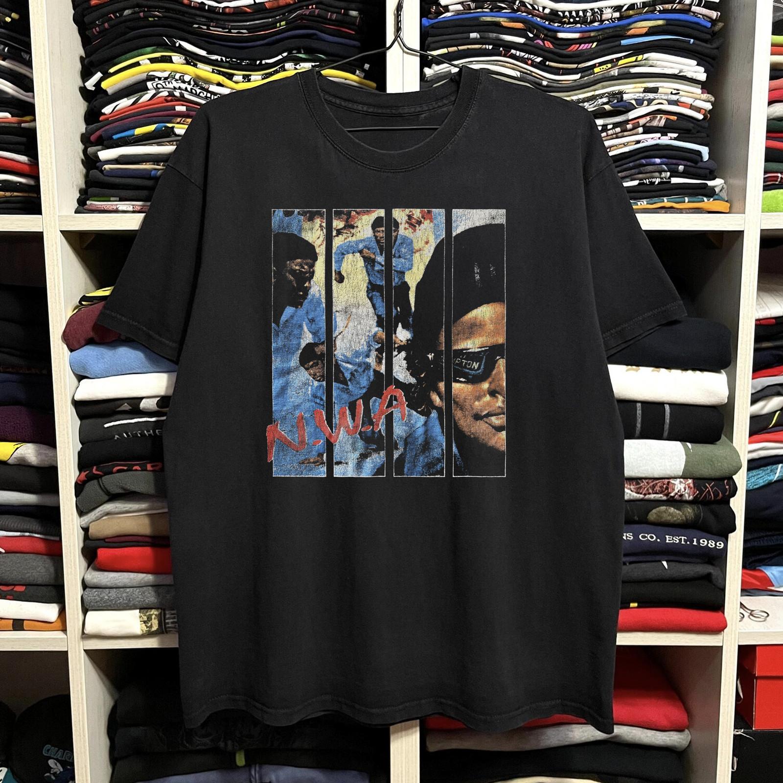 90s NWA Washed T-Shirt Black M L