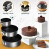 Runde Kuchenform mit Verschluss, herausnehmbarer Boden, runder Boden mit Schnappverschluss, Antihaftbeschichtung, verschließbare Kuchenbackform, Verwendung von Kohlenstoffstahlform, Backen, Küchenutensilien