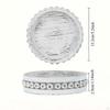 3Pcs Decorative Beaded Candle Tray Small Plate for Kitchen Home Decor