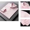 Herren Freizeit- und Mode-Langarm-Einfarbiges Hemd Bügelfrei und Knitterarm Business-Oberteil