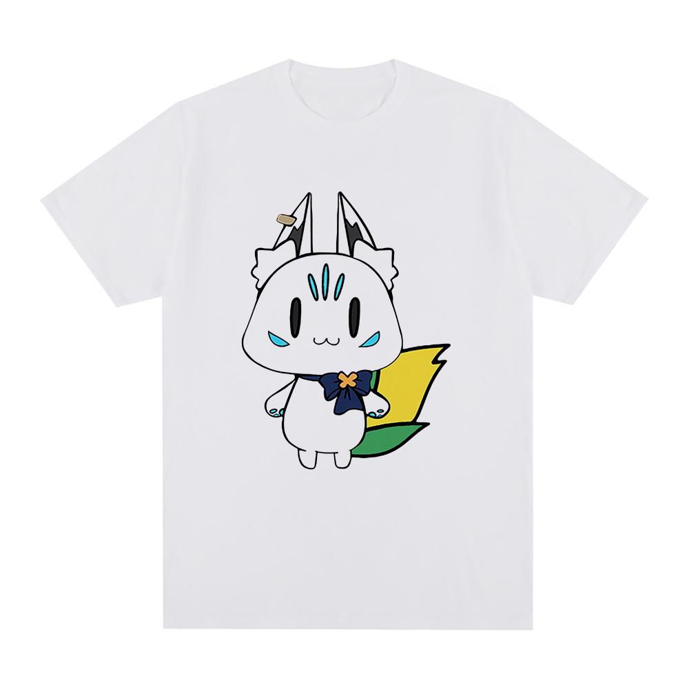 Hololive English VTuber Shirakami Tričko Fubuki Sukonbu Unisex / Dámská trička Kawaii Unisex Estetická kreslená grafika Bavlněná trička