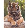 Animal DIY 5D Diamond Painting Cross Stitch Tiger Diamond Embroidery Full Round Resin Mosaic Rhinestones Handmade Holiday Gift