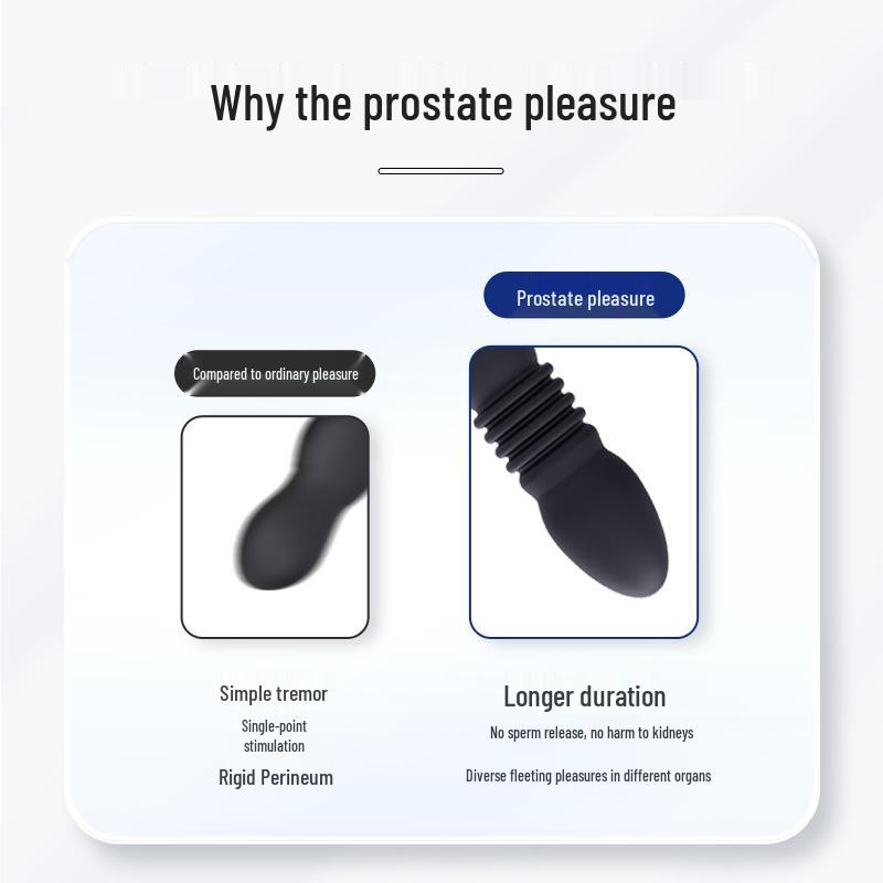 Telescopic Prostate Massager: Male Anal Plug for G-Spot Stimulation & Outdoor Use