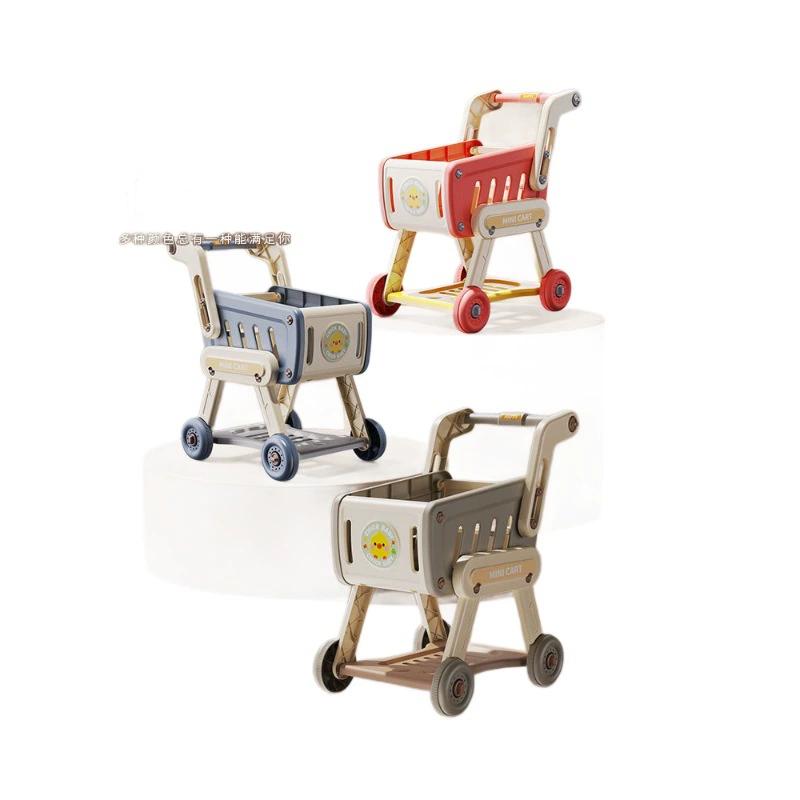 Carrito de compras de juguete para niños, juego de simulación de supermercado, cocina infantil