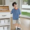 Boys' Casual Striped Short-Sleeve T-Shirt