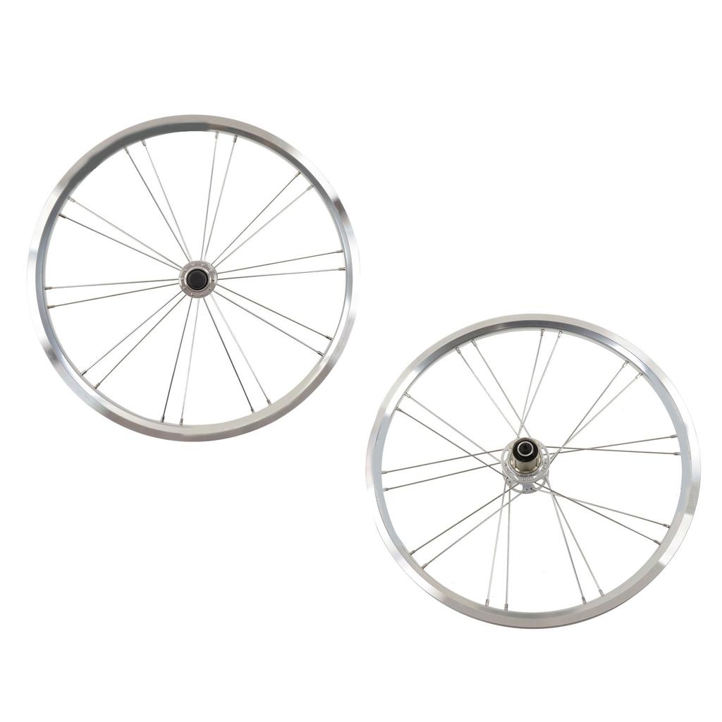 20 Zoll 406 Fahrrad-Radsatz, Aluminiumlegierung, Mountainbike-Radsatz, vorne 100 mm, hinten 130 mm, Silber