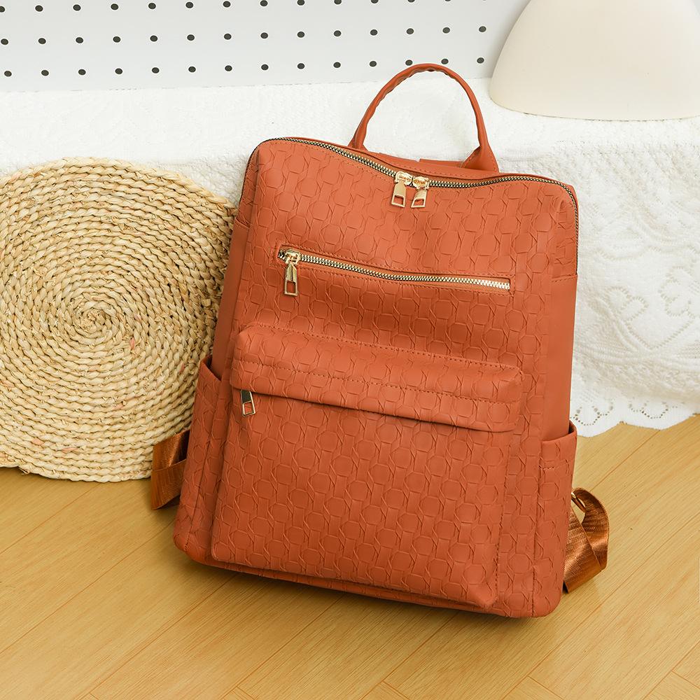 New Women's Backpack Simple Fashionable and Versatile Temperament Can Improve The Large Capacity of The Back of The Shoulders