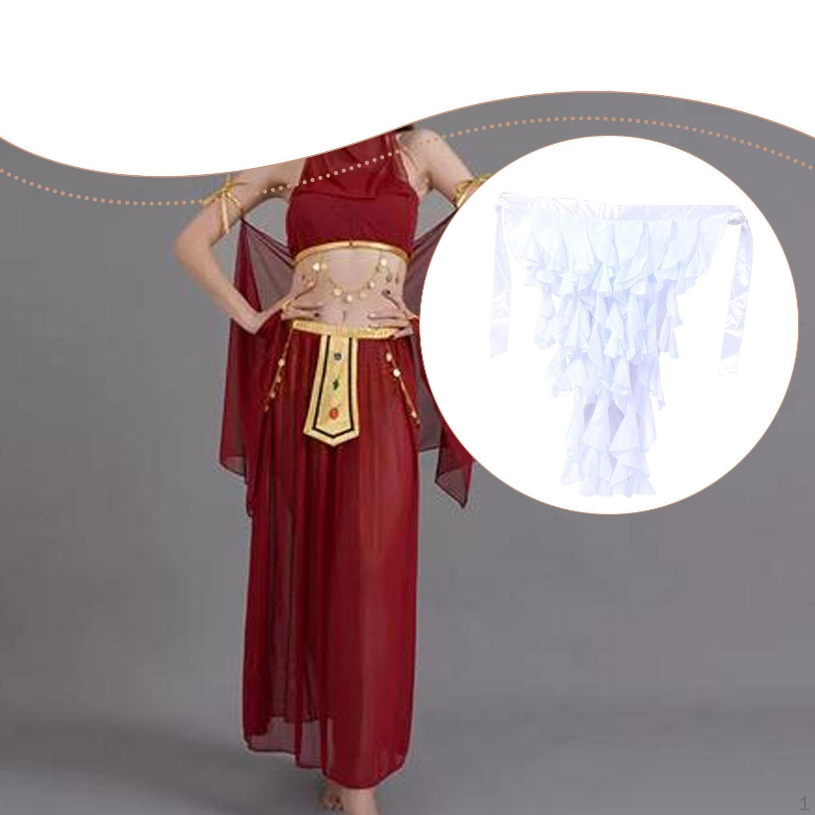 

Comfortable And Elegant Hip Scarf for Belly Dancing Latin Dance. белый