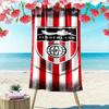 Ręcznik plażowy z nadrukiem logo Sunderland Association Football Club, Duży miękki szybkoschnący ręcznik na plażę, kemping, basen