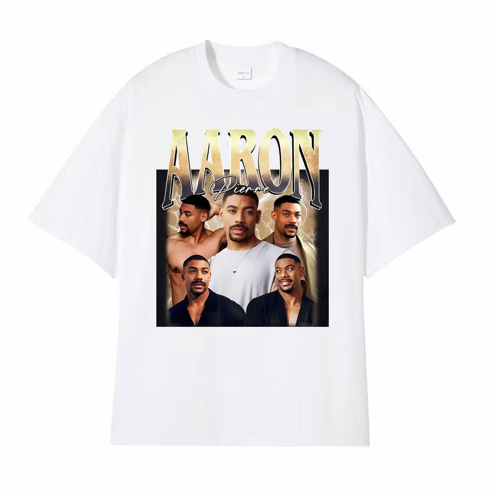 Aaron Pierre Vintage 90s Hot Sale Merch T Shirts Unisex Women Fashion Vintage Cotton T Shirt Comfort Oversized High Quality TShirt
