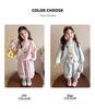 2026 Spring Baby Girl Cartoon Hoodie & Pants Set - Elegant & Printed for Girls