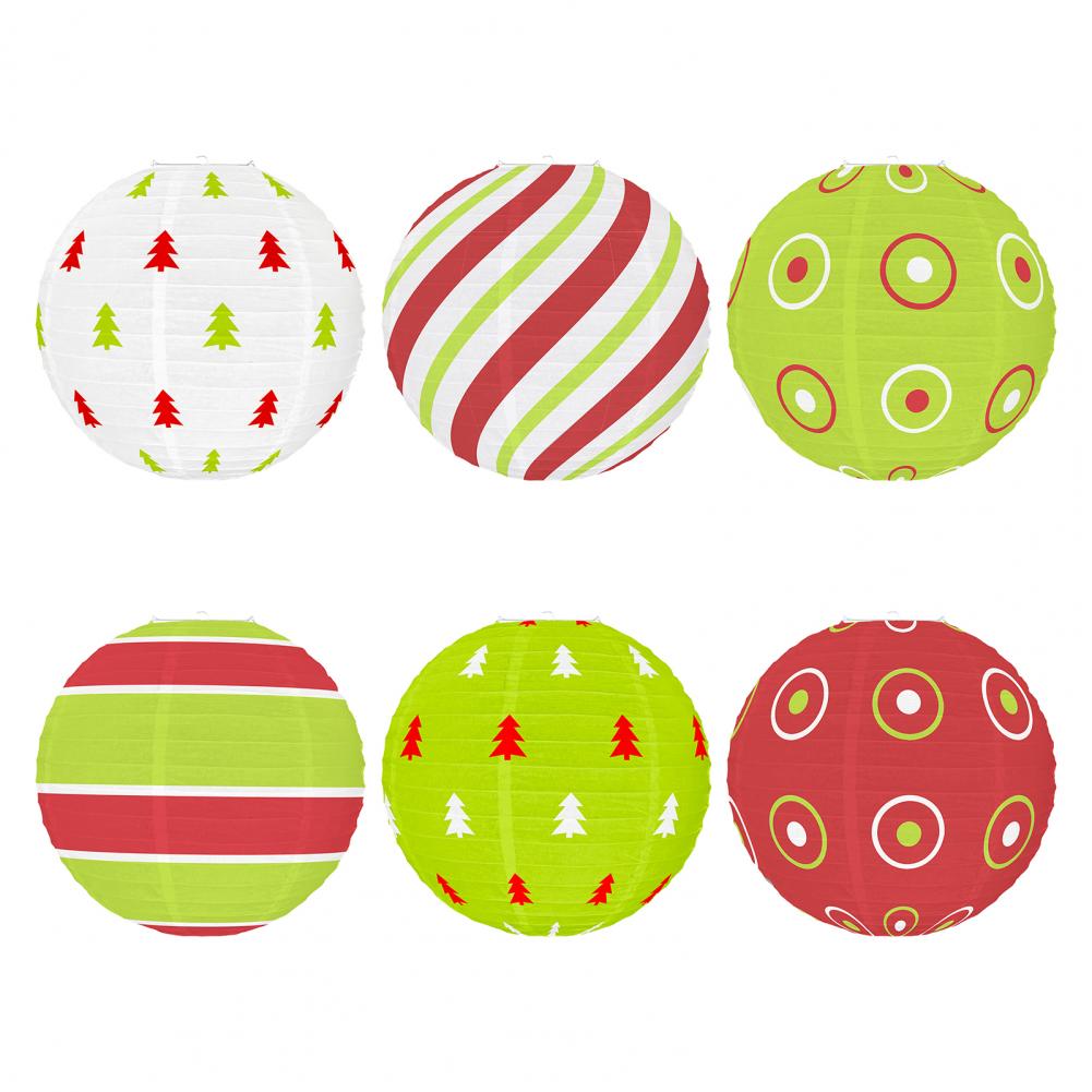 Exquisite Holiday Lantern Festive Party Decoration Festive Christmas Paper Lantern Decorations for Indoor Outdoor for Winter