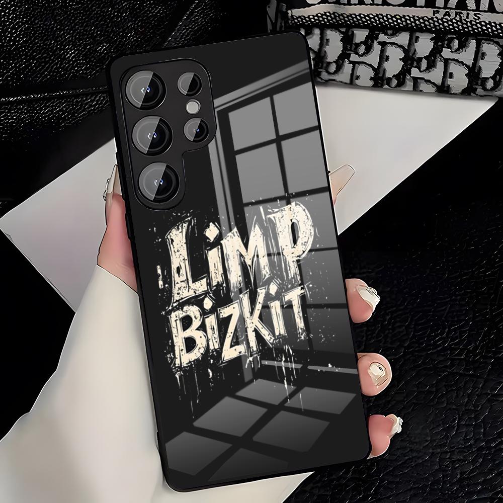 

Чехол для телефона Band L-Limp Bizkit для Samsung S26 S25 Plus S20 S20 Plus S22 Ultra S23 FE S21 Plus S21 Ultra Стеклянная крышка Samsung S20 Plus