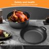2 In 1 Cast Iron Dutch Oven with Skillet Lid Dutch Oven Pot Skillet Cookware Pan Set for Bread Frying Baking