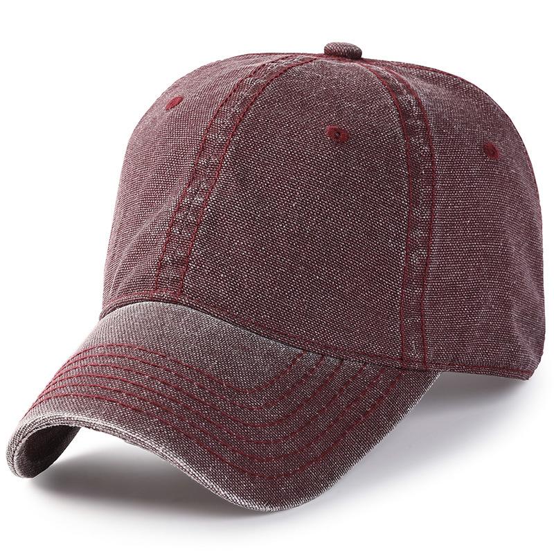 2022 Solid Color Baseball Hats Big Head Man Cotton Do Old Plus Size Sport Snapback Cap Lady Large Size Sun Caps 56-60CM 60-65CM