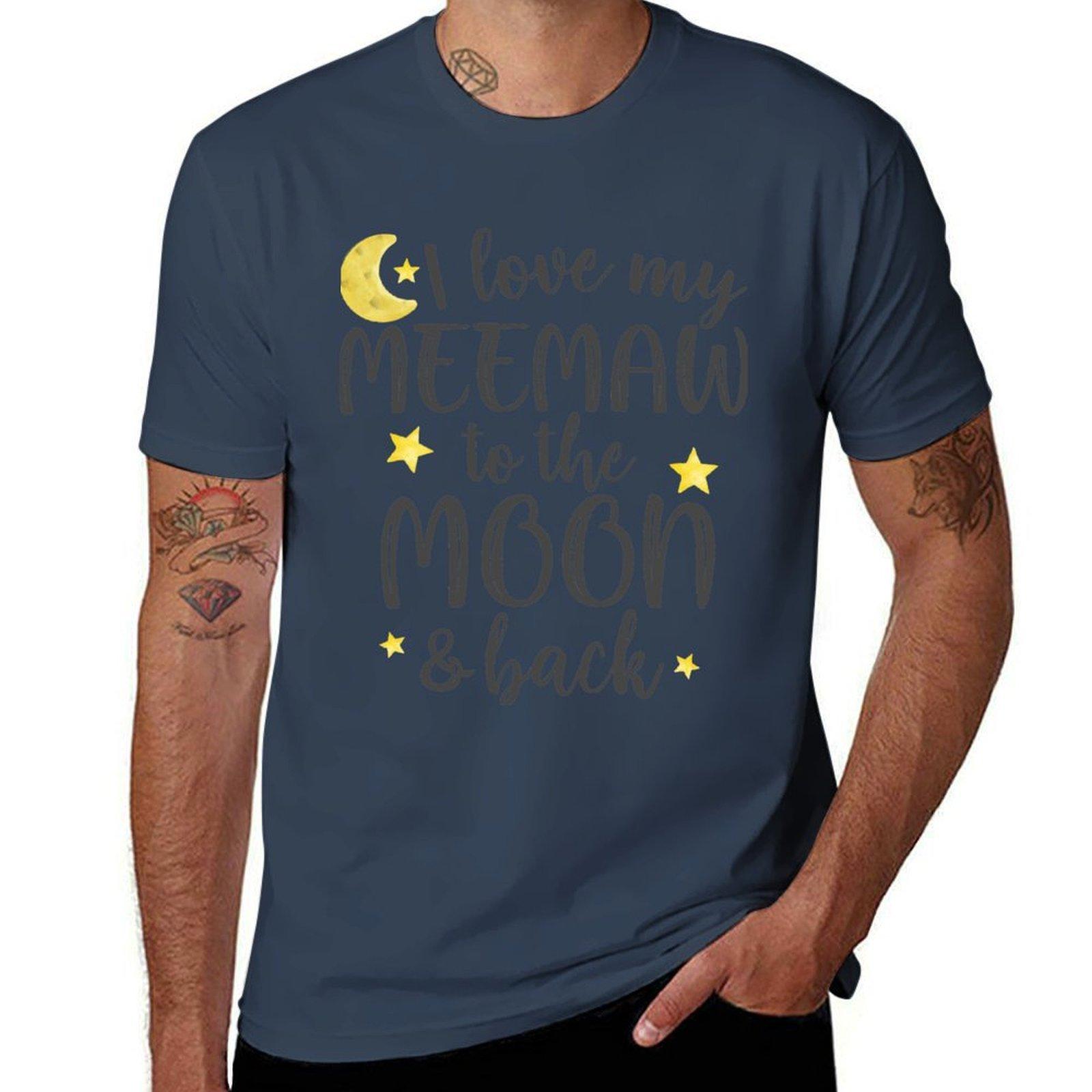 I Love My Meemaw To The Moon and Back TShirt Lightweight Gym Training TShirt S