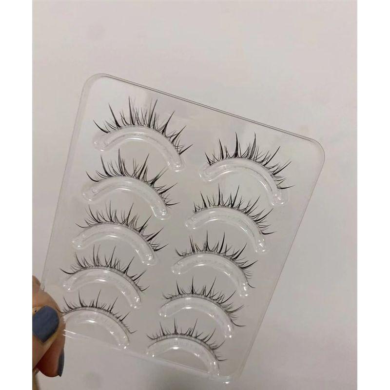 Mogugu - Set of 5 Pairs: Natural Crisscross False Eyelashes