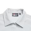 Fila White Simple Solid Short Sleeve Shirt Women Shirts Gray F11W623410FGY