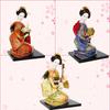Japanese Geisha Doll Asian Handmade Crafts Kimono Doll Home Table Decor Miniature Figurines Sculpture Collection Gift Creative