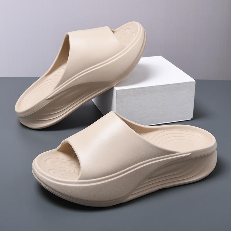 Men's Slippers Outdoor Indoor Beach Sandals Comfortable Thick Soft Sole Slides Men Casual Shoes Men Flip-flops Slippers