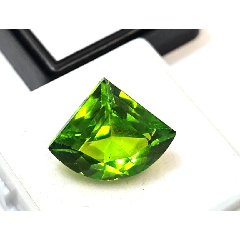 Green Peridot Shape Natural 8-10 Ct Fancy Cut Stunning Certified Loose Gemstone