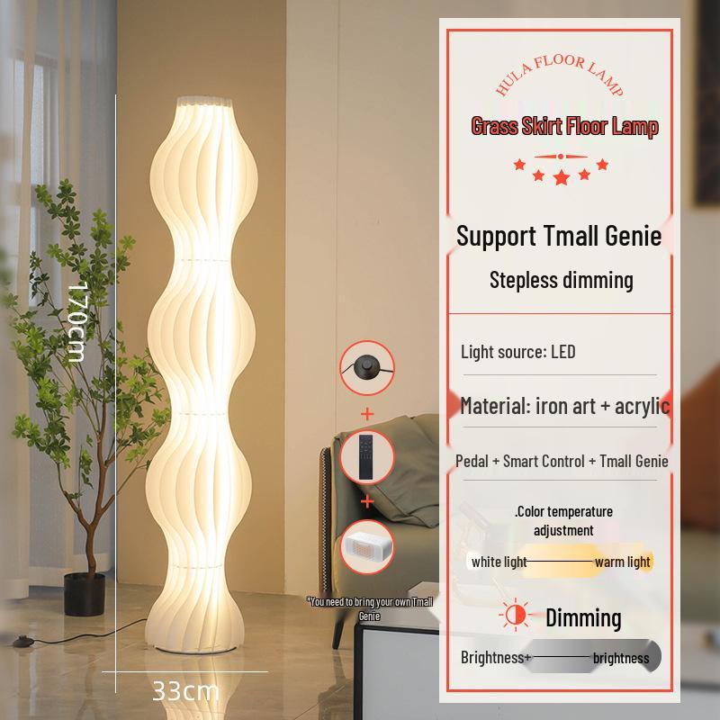 Grass Skirt Floor Lamp – Decorative LED Light for Living Room
