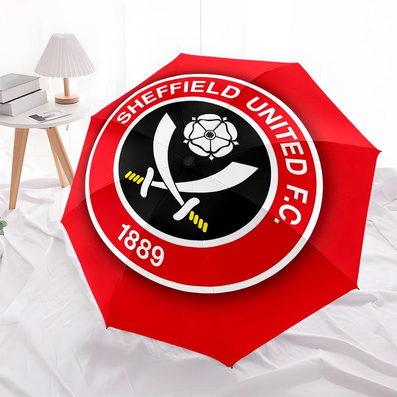 Sheffield United FC, 1889 Automatic Opening and Closing, 8 rib Structure Portable Umbrella, Suitable for Men and Women in All Seasons Perfe