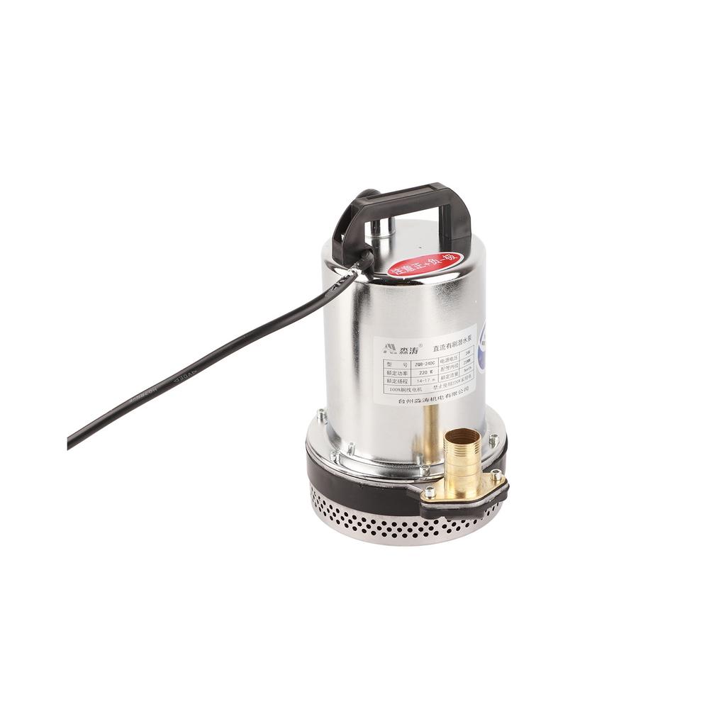 24V DC Submersible Pump 220W 3800rpm Maximum Head 36ft Submersible Water Pump 0.1Mpa Outlet