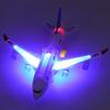 Aircraft Toy Hand-on Ability Energy-saving Kids Toy 360 Rotation Electric A380 Airplane Moving Flashing Lights Model Toy for Kids