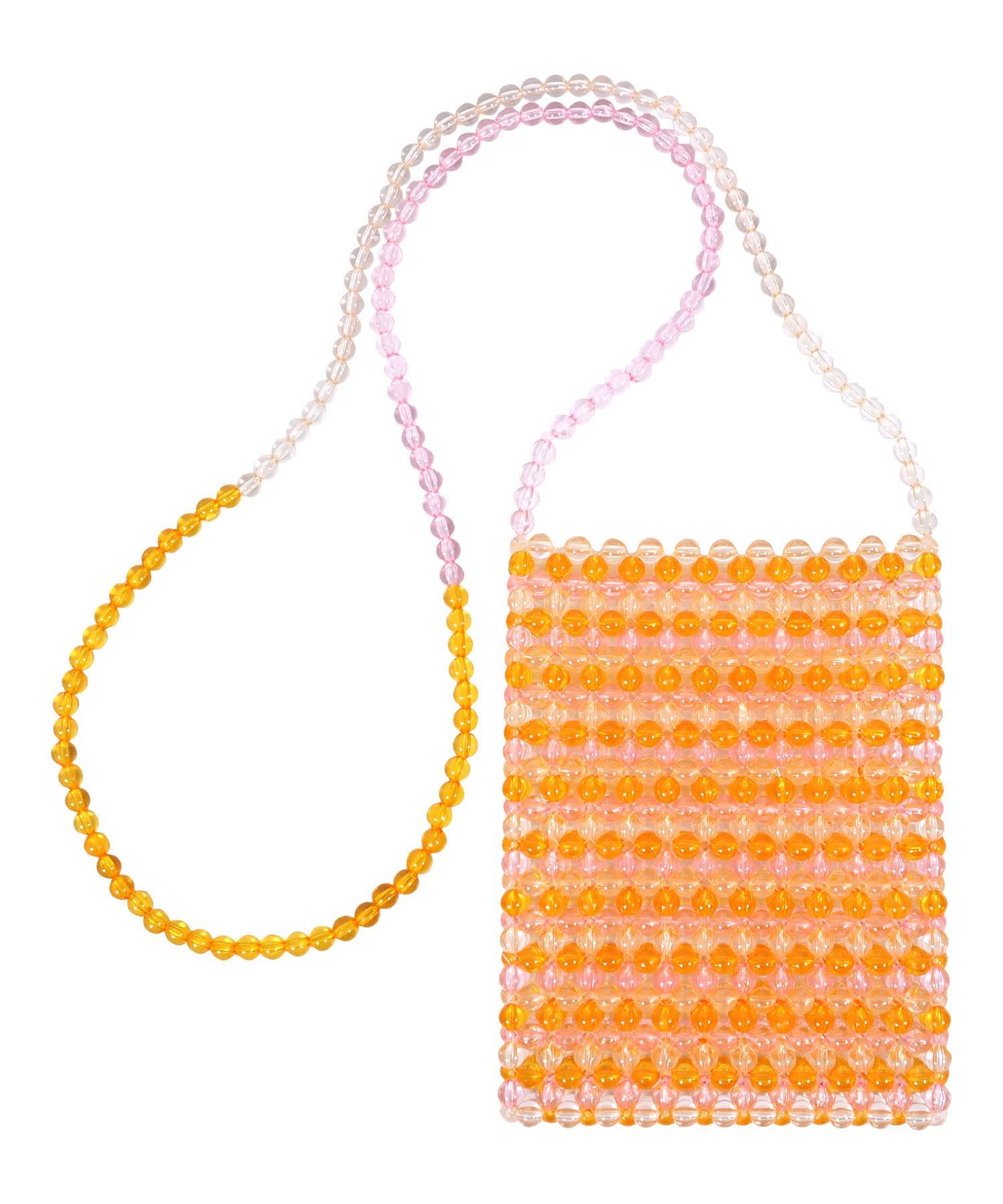 Кобе Летус Квадратная Бусина Пошетт [B1470] Один Размер Оранжевый