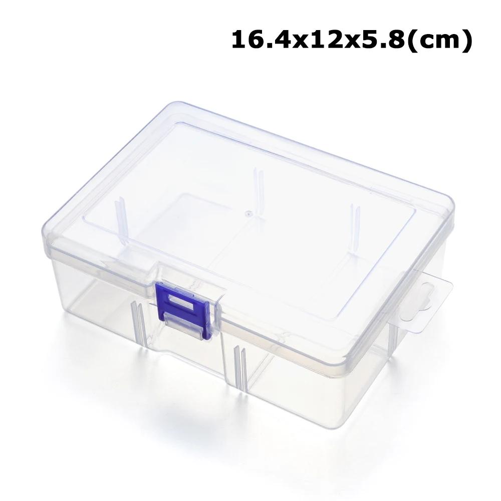 Plastic Transparent Storage Box Baby Feeding Holding Case Jewelry Beads Container Box Fishing Tools Home Daily Accessories