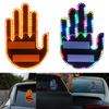 Car Finger Gesture Light Funny Back Window Sign 175 LED Beads Easy Installation 3 Gestures Auto