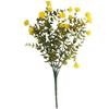 Boxwood Bouquet Addition with Yellow Flowers 34 Cm