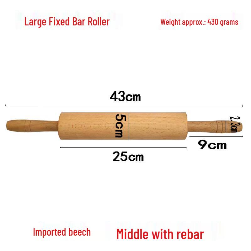 

Solid Wood Non-Stick Rolling Pin