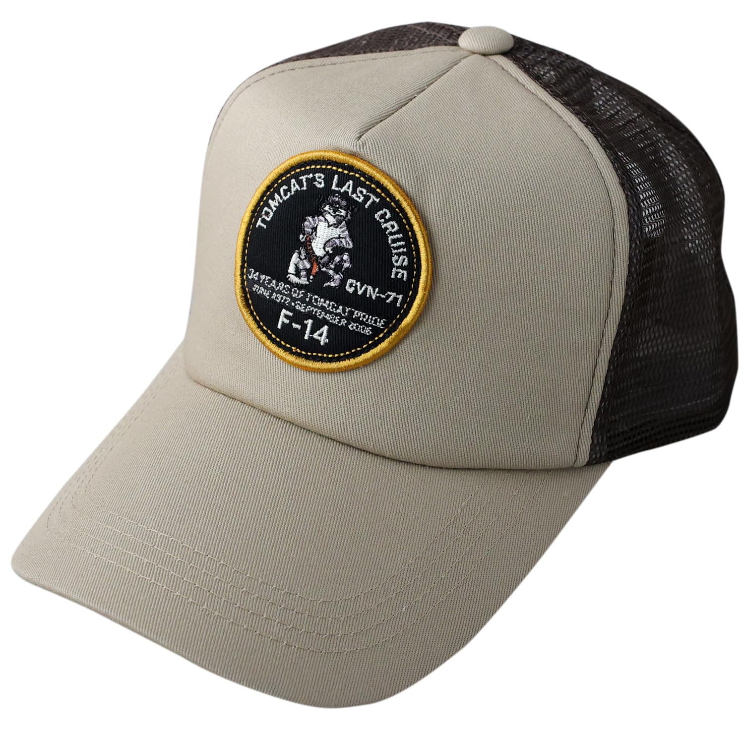 

Avirex Military Tomcat Cotton Twill Mesh Baseball American Casual Tomcat 066 F-14 Cap, Low-Profile Cap, Embroidered, Men s MA-1 Cap, Style, Summer,