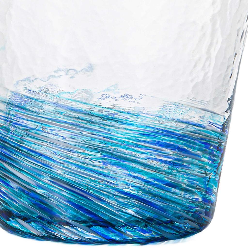 Aderia Glassware Six Colors Ocean Design In a Gift Made In This Glass Features a Nature Motif and Is a Perfect and Crafted with Traditional A and