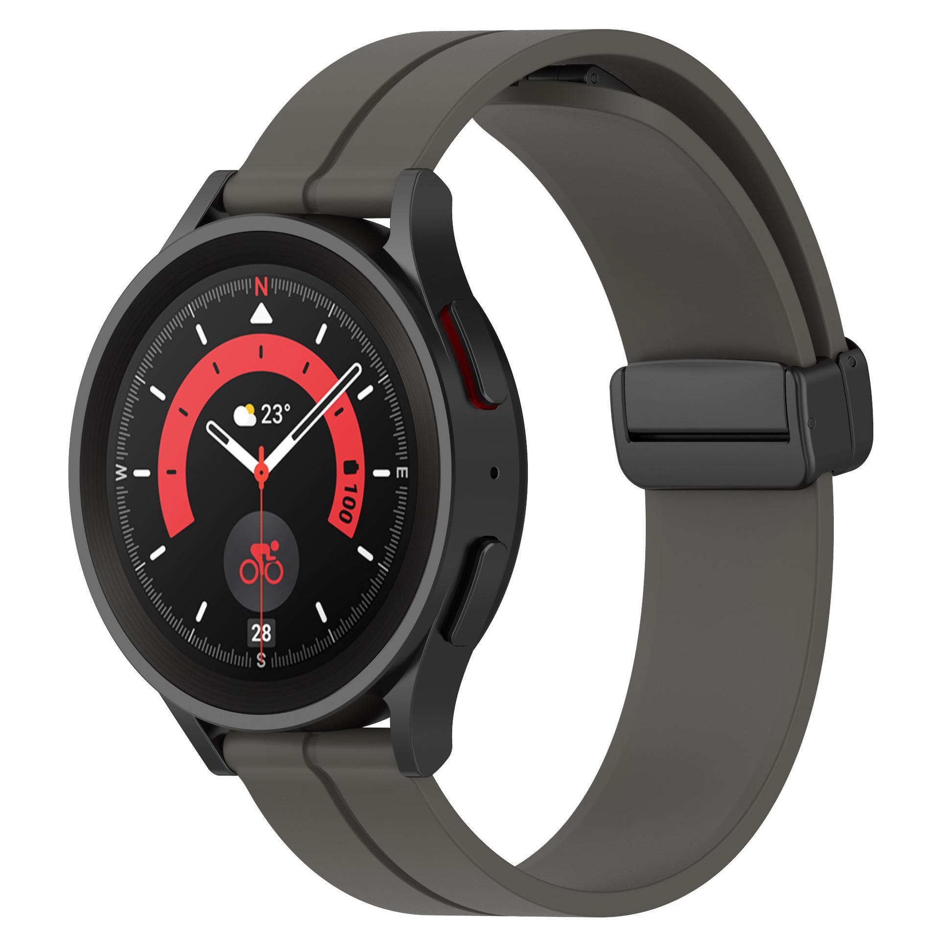 

Universal Monochrome Strap: Fits 22mm Huawei GT & 20mm Samsung Watch5 with Folding Magnetic Buckle 20mm