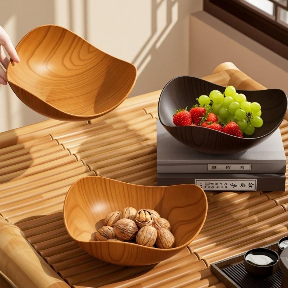 3pcs/set Large Capacity Dining Plate Japanese Style Snack Plate Dessert Tray  Desktop Display
