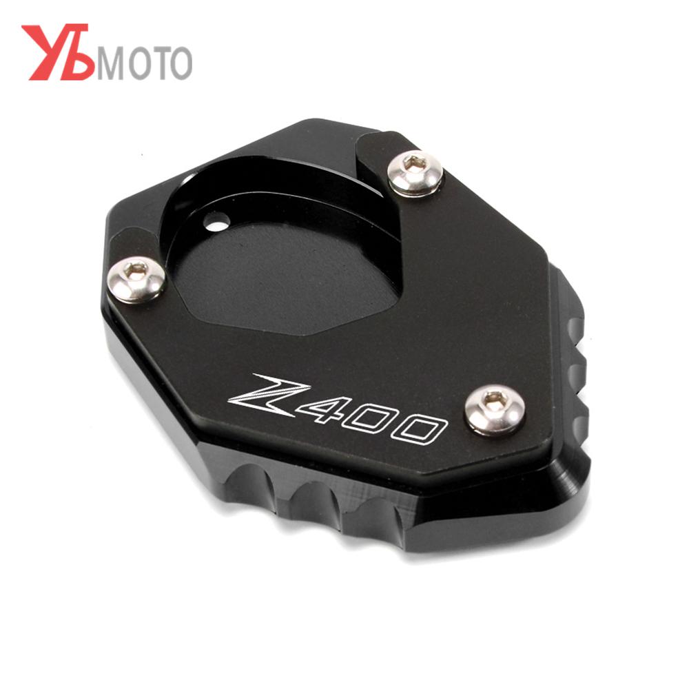 Hodí se pro KAWASAKI VERSYS 650 Z400 NINJA 400 2022 Zvětšovací hliníkový stojan na motocykly Prodloužení bočního stojanu s